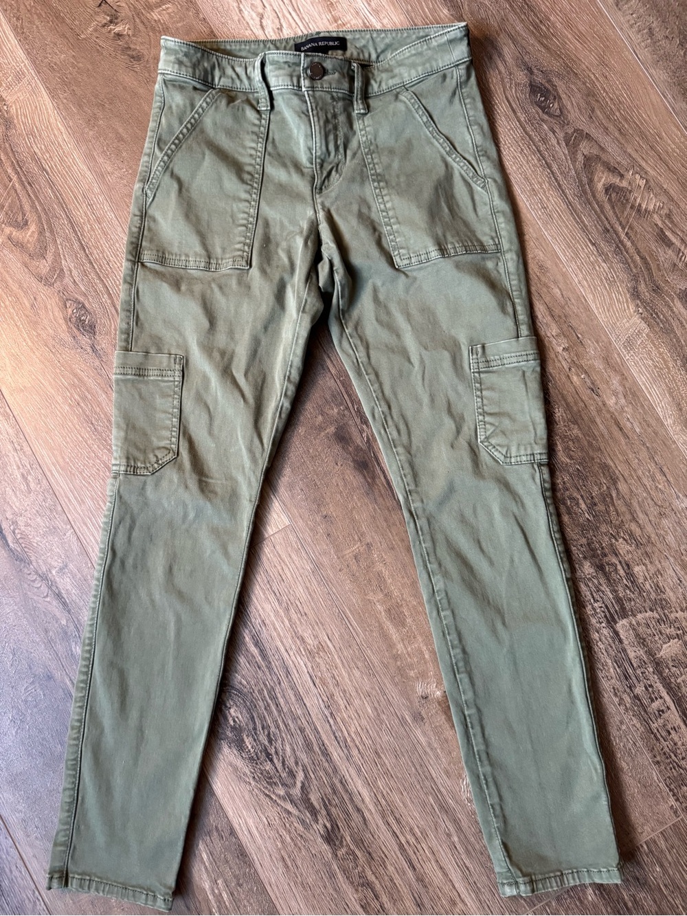 Banana Republic Olive Green Cargo Slim Pants